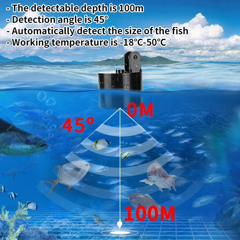 Alarme 100M Sonar Portable dét - Fish Finder Cable avis et prix