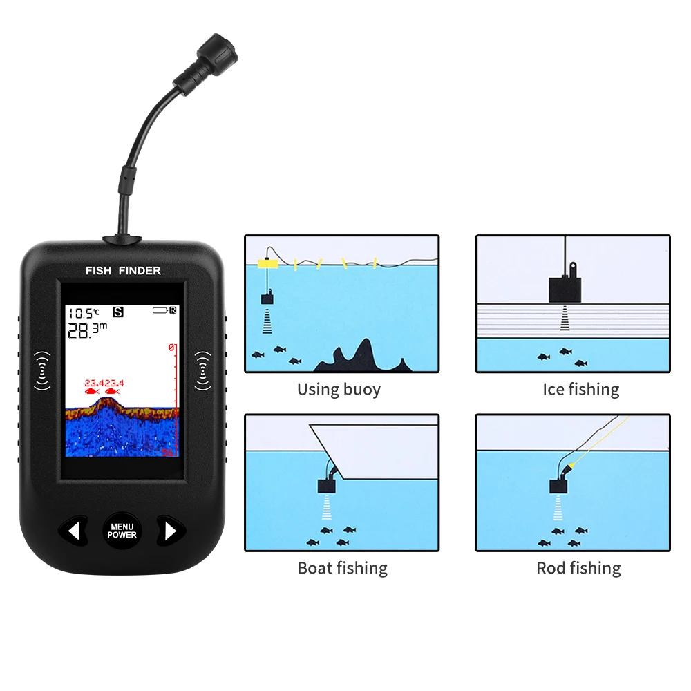 Alarme 100M Sonar Portable dét - Fish Finder Cable avis et prix